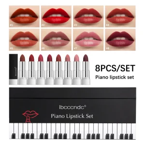 8Pcs/Set Velvet Matte Lipstick Set