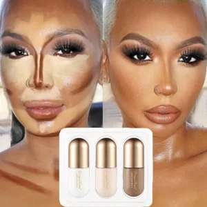 3Pcs/Box Matte Liquid Contouring Bronzer